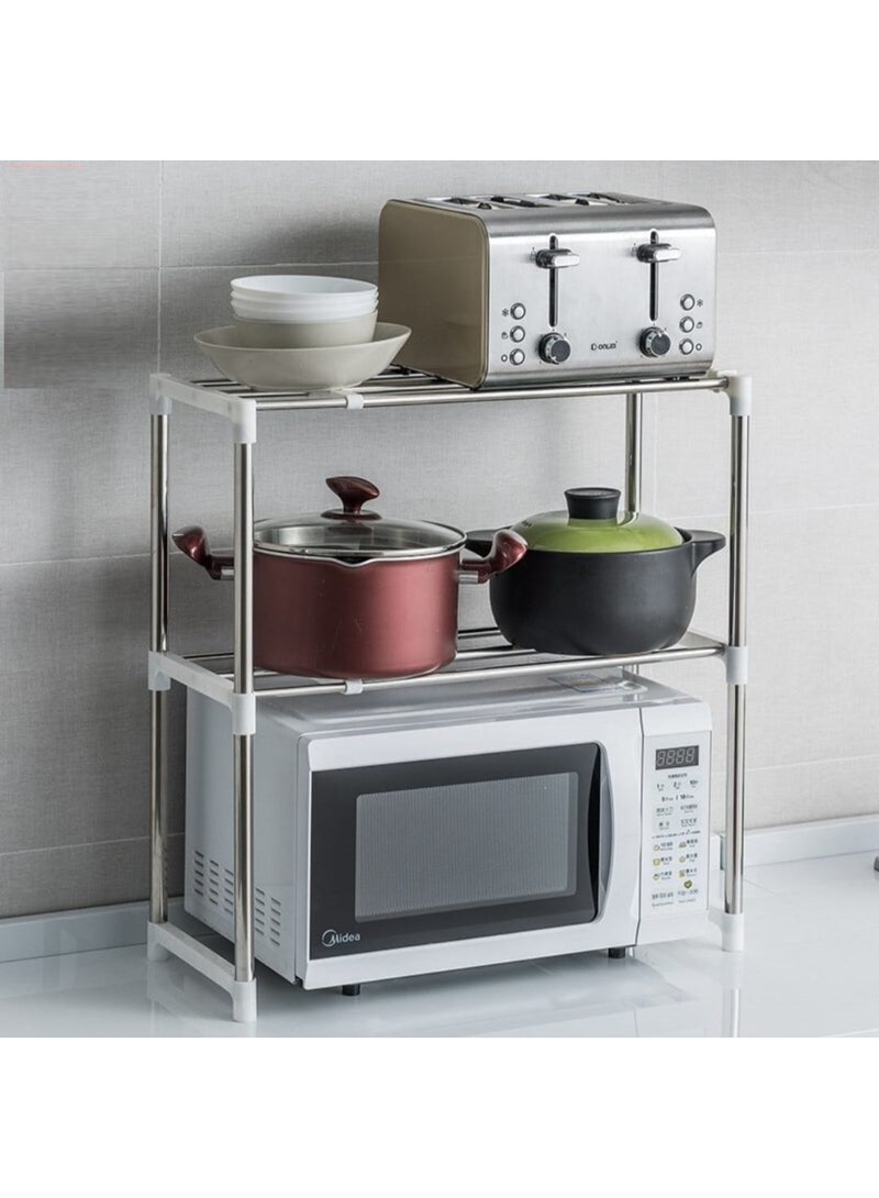 Feature 5: Kitchen Organizer,This kitchen organizer simplifies your cooking space, making it more functional and efficient. Microwave Drawer Sizes|Wolf Countertop Microwave|Material: Stainless Steel,Crafted from durable stainless steel, this rack resists rust and corrosion, ensuring longevity in your kitchen. Feature 12: Storage Rack,A versatile storage rack, it maximizes space and keeps your kitchen tidy. Feature 9: Kitchen Storage,Enhance your kitchen storage with this sleek, detachable rack that fits various kitchen items. Applicable Space: Kitchen,Designed for kitchen use, this rack organizes your tableware and kitchen items with ease. - Image 4