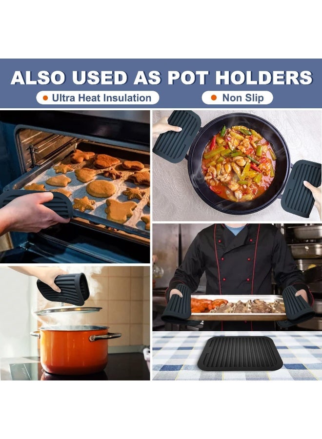 Walfos Silicone Trivets For Hot Pots and Pans - Heat Resistant Hot Pads For Kitchen Counter- Multi-Purpose & Versatile Trivet Mat - Durable & Flexible Silicone Hot Pad  - Image 2