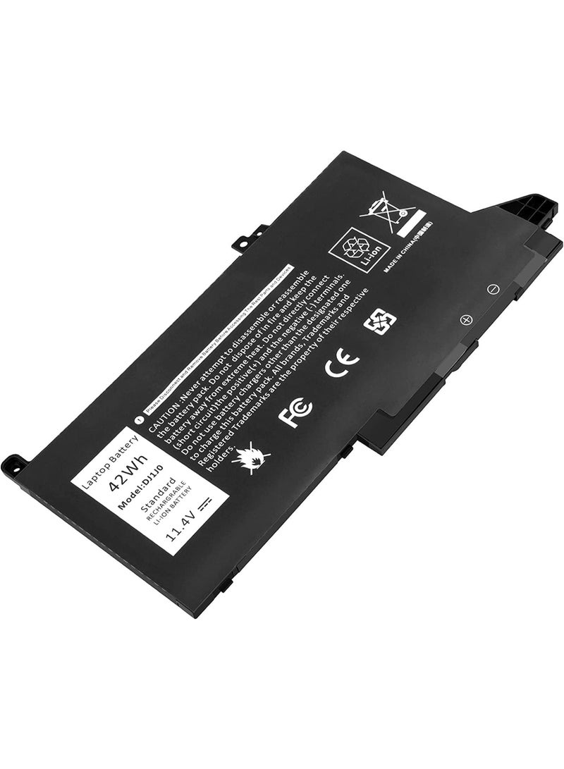 Terabyte بطارية لابتوب بديلة 11.4 فولت 42 واط ساعي (DJ1J0 PGFX4) متوافقة مع ديل لاتيتيود 7280 7290 7380 7390 7480 7490 بطارية ليثيوم أيون 451-BBZL PGFX4 ONFOH DJ1JO بديل - Image 3