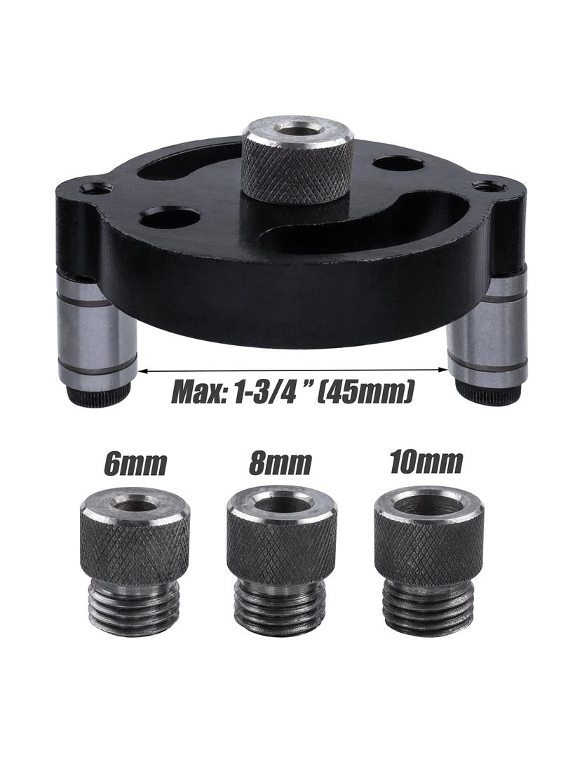 CMGTYYD CMGTYYD Self Centering Doweling Jig, Punch Locator Dowel Jig Kit Handheld Drill Guide for Straight Holes Wood Panel Hole Puncher for Woodworking Joinery 6mm 8mm 10mm Woodworking Joints Tool  - Image 5