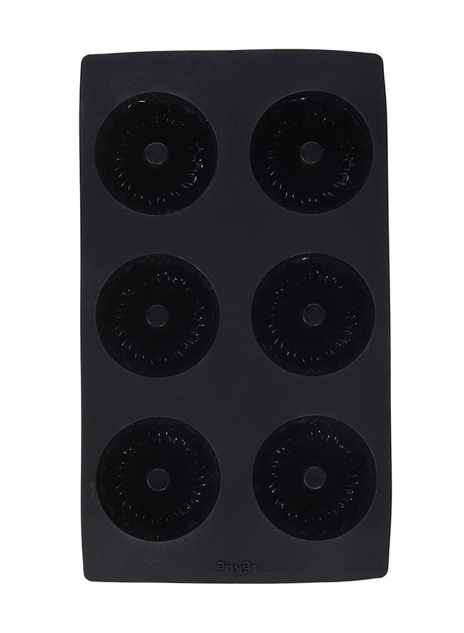 Lekue 6-Cavities Professional Mini Savarin Black - Image 1