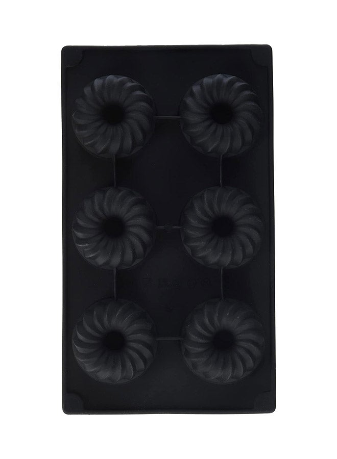 Lekue 6-Cavities Professional Mini Savarin Black - Image 2