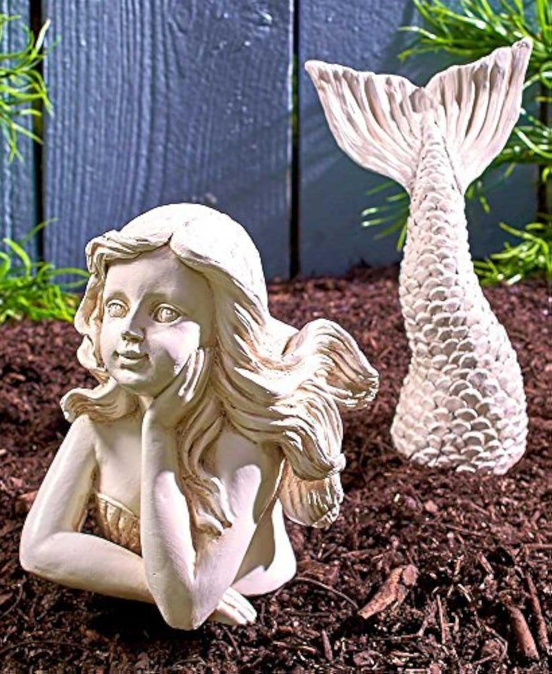 2Pc Mermaid Garden Statue
