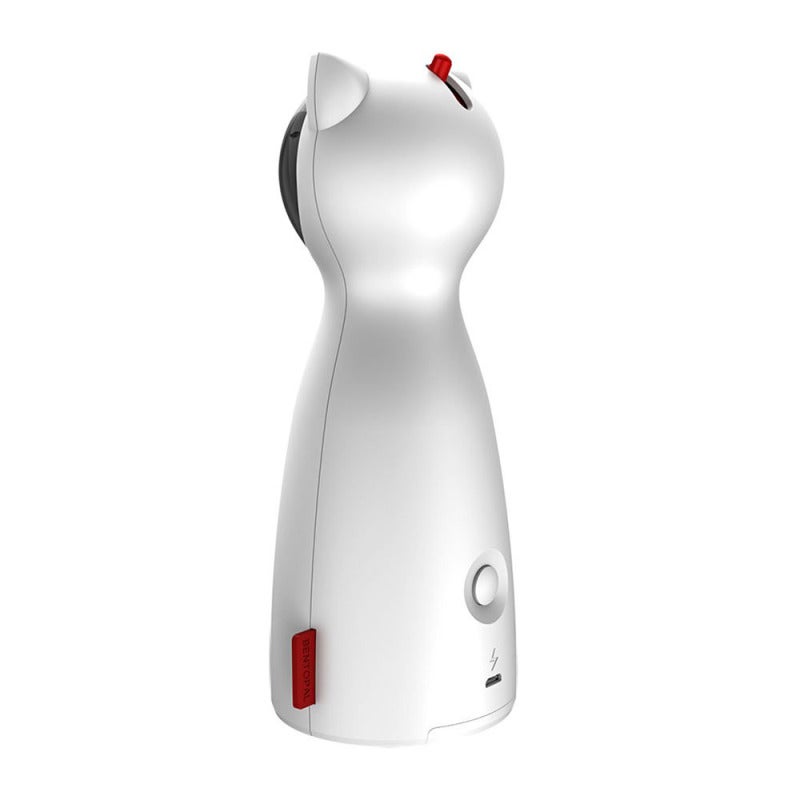 Rechargeable Cat Pointer: White, Silent Motor, 2 Modes, Automatic 15-Min Cycle - Interactive LED Light Toy for Indoor Cats, Floor Wall Hunting Play - Image 3
