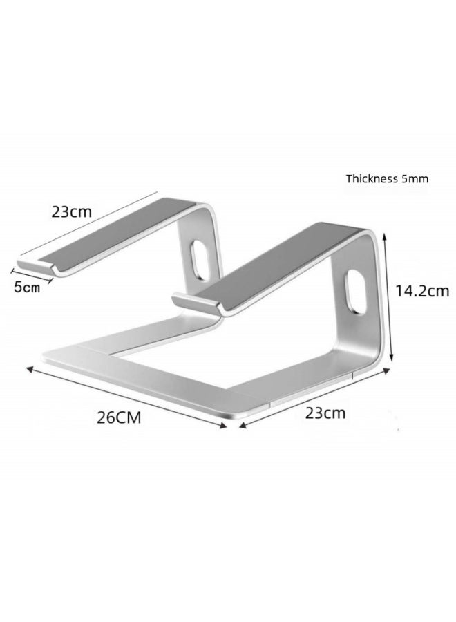 Notebook Stand Macbook Desktop Heightening Hollow Heat Dissipation Base Lifting Computer Stand M-type Wrist Support-Color:MD-5 Notebook Bracket: Silver - Image 5