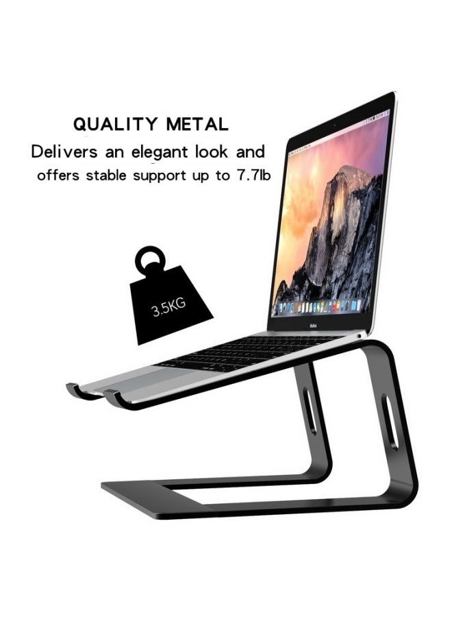 Notebook Stand Macbook Desktop Heightening Hollow Heat Dissipation Base Lifting Computer Stand M-type Wrist Support-Color:MD-5 Notebook Bracket: Silver - Image 4