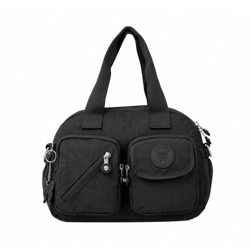 مجموعة كابريس شنطة كروس متوسطة للجنسين من كابريس كوليكشن – أسود، نايلون مقاوم للماء، سعة واسعة 10.4 لتر - Image 1