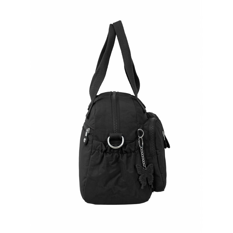 مجموعة كابريس شنطة كروس متوسطة للجنسين من كابريس كوليكشن – أسود، نايلون مقاوم للماء، سعة واسعة 10.4 لتر - Image 3