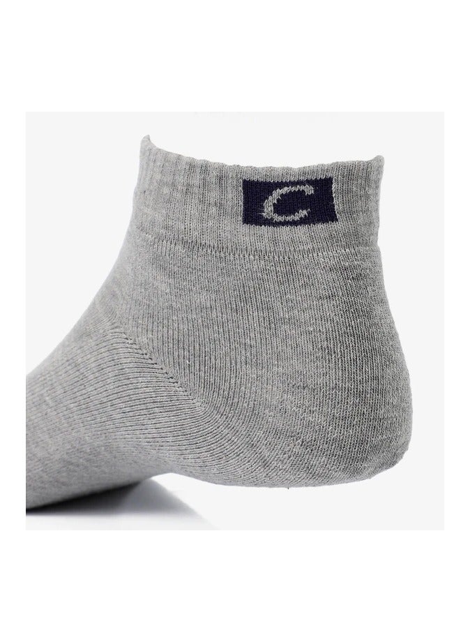 COTTONIL Mid Neck Socks - Bundle of 3 Grey Socks  - Image 2