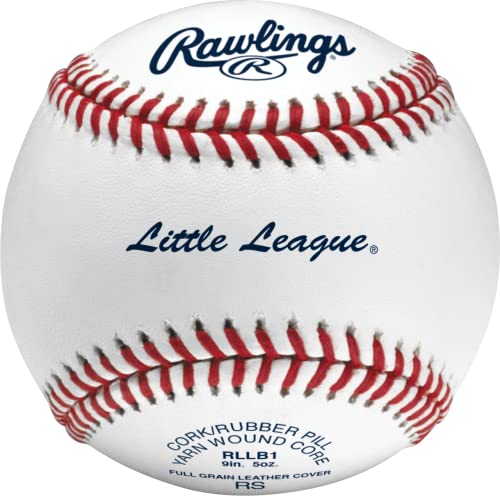 Rawlings رولينغز | كرات بيسبول بمستوى المنافسة لليوثر ليغ | RLLB1 | للشباب/14 سنة وأقل | للاستخدام في المباريات/التدريب | 6 قطع - Image 1