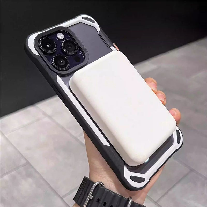 Blue Hard Hybrid Bumper Shockproof Magnetic Armor Case For iPhone 13 - Image 3