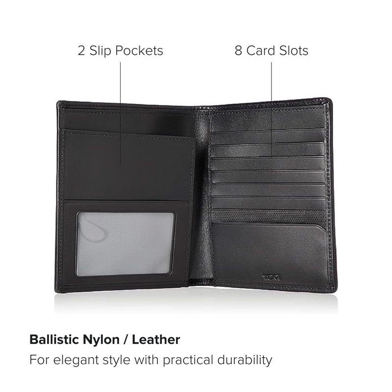 TUMI - Alpha Passport Case - Ballistic Nylon Passport Case Wallet - Compact Passport Case - 5.8" X 4.8" X 0.8" - Black - Image 4