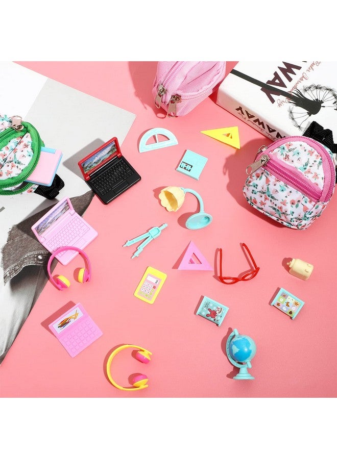 SOTOGO 29 Pieces Doll House School Supplies Mini School Accessories Dollhouse Toy Home Miniature Model Diy Doll Accessories - Image 5