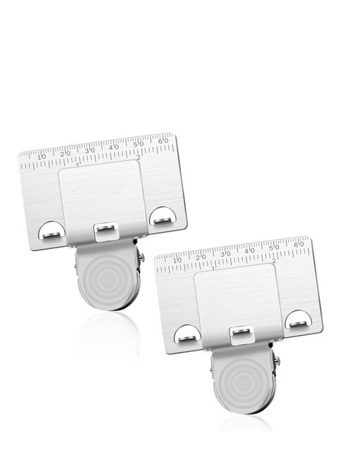 Measuring Tape Clip Tool - Corners Clamp Holder Precision Measuring Tools - Fixed Ruler Mark Tools for Most Tape Measures(2 PCS)