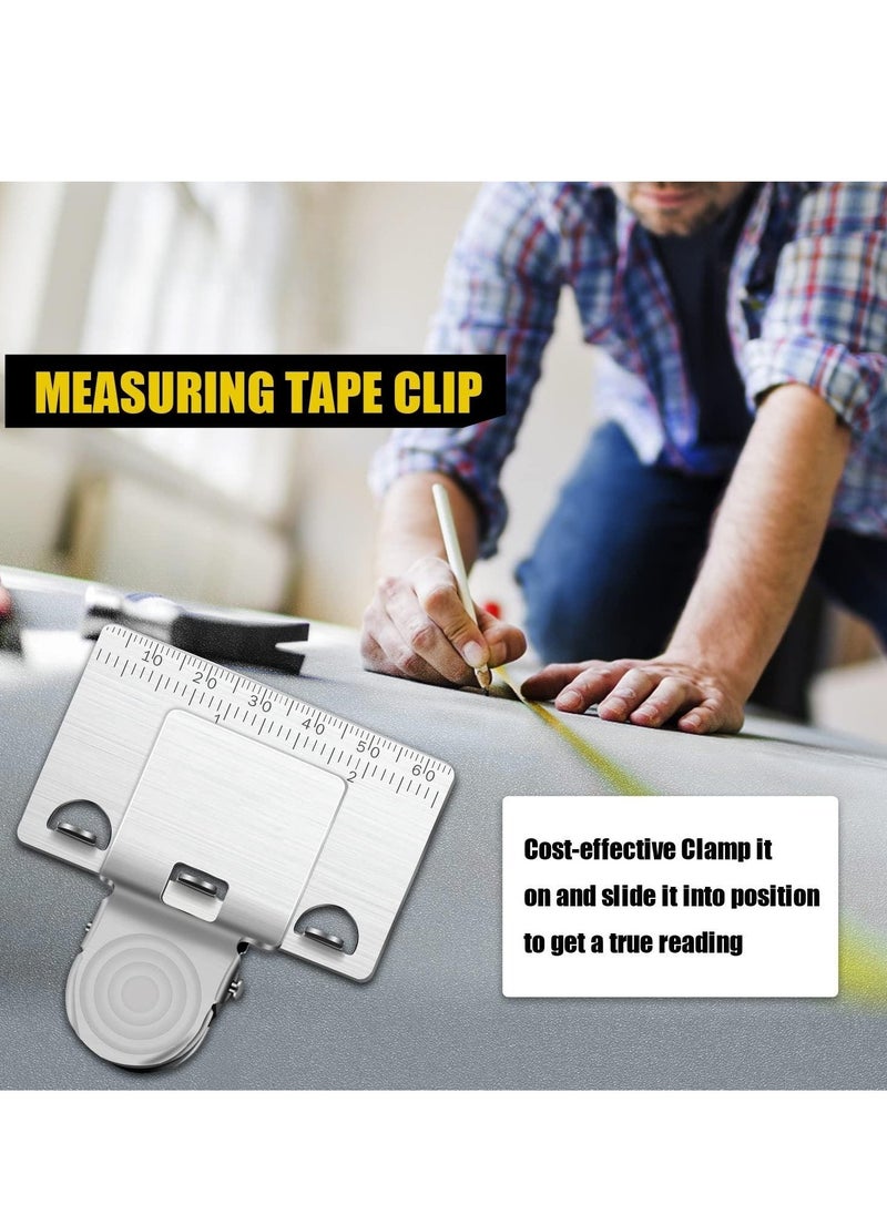 SYOSI - Measuring Tape Clip Tool - Corners Clamp Holder Precision Measuring Tools - Fixed Ruler Mark Tools for Most Tape Measures(2 PCS) - Image 1