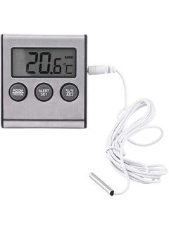 erorex Digital Refrigerator Thermometer Lcd Alarm Fridge Temperature Monitor Mini Battery Powered Freezer Room Thermometer With Max Min Temperature Records  - Image 1
