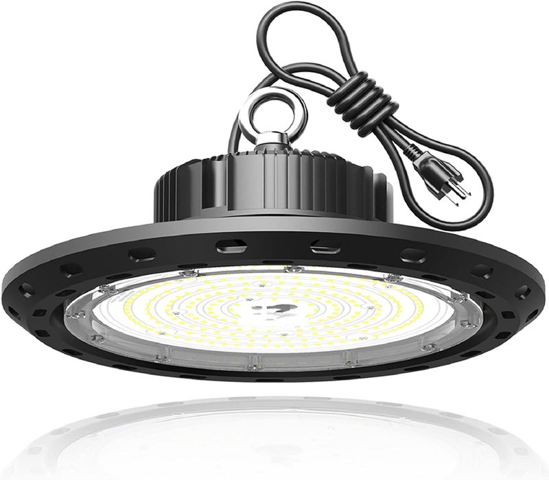 CHMLT UFO LED High Bay Light 100W 15000lm 5000K (Eqv. to 400W HPS/MH), High Bay Led Lights for Shop Warehouse Factory - Image 1
