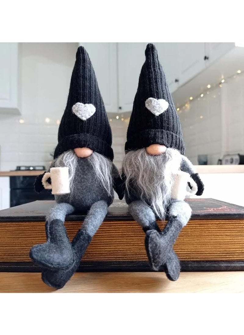 Christmas Faceless Gnome Santa Ornaments Set of 2,Christmas Faceless Plush Doll Hanging Leg Hand Grind Coffee,Swedish Handmade Plush Gnomes Santa Elf Table Ornaments,Home Decorations (Black) - pzsku/ZC78AEF184E1F9E3FC8B4Z/45/_/1729837405/f5f3e8f9-ea8f-4dd8-a5fb-8cecd51600c1