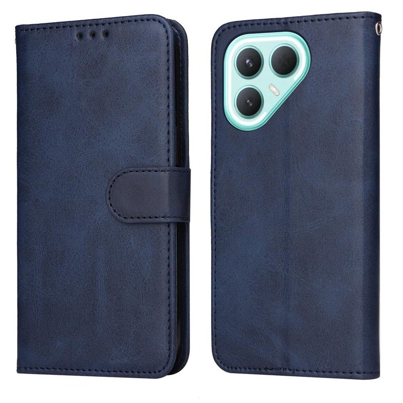 erorex For Tecno Pova 7 Pro 5G Classic Calf Texture Flip Leather Phone Case(Blue) - Image 1