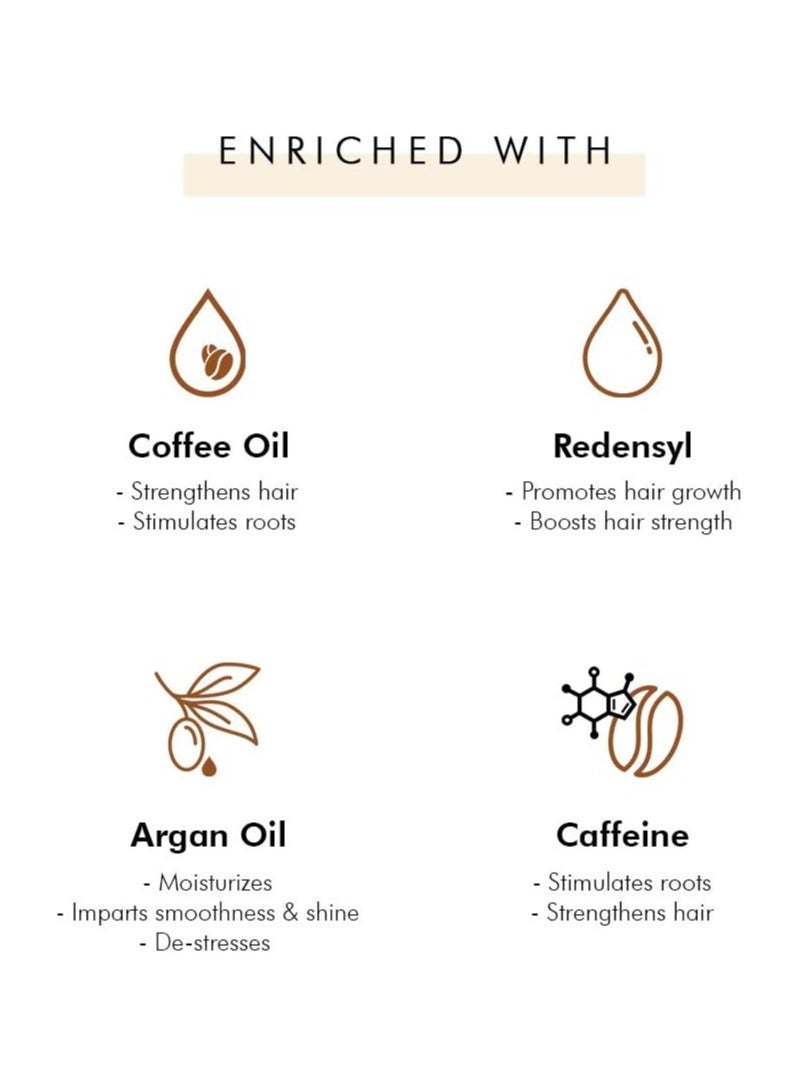 إم كافيين قهوة فروة الرأس وزيت الشعر 200 مل - Image 2