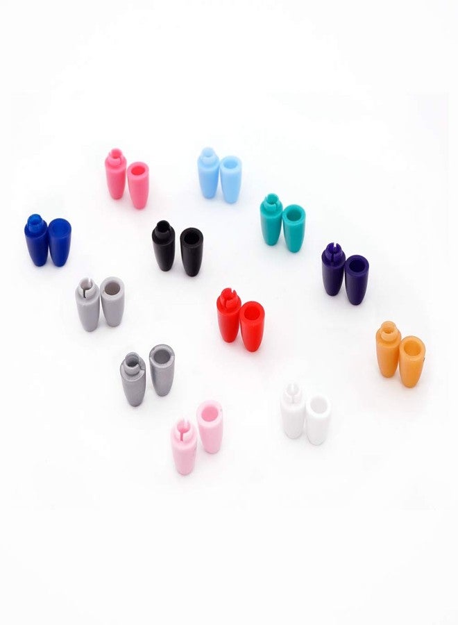 YUESUO 60 Sets Plastic Breakaway Clasps Safety Clasps Buckle Bead Barrel Connectors for Necklace Bracelets Jewelry DIY Craft Making Mix 12 Colors - Image 3