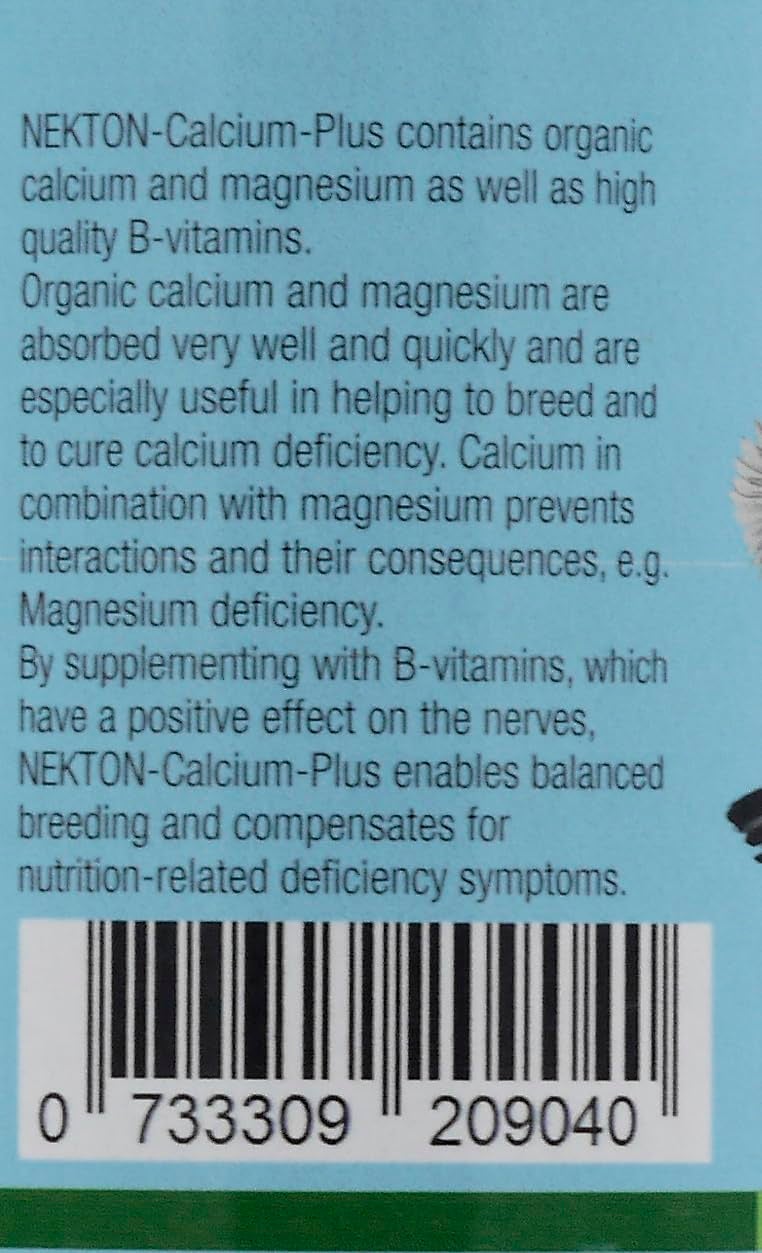 Nekton Calcium Plus - Calcium with Magnesium & Vitamins, White, 140g/5 oz - Image 4