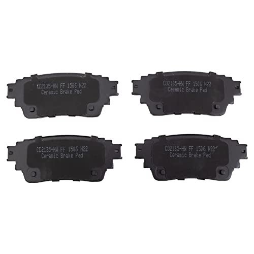 TRQ وسادات الفرامل الخلفية سيراميك TRQ متوافقة مع ميتسوبيشي إكليبس كروس 2018-2020 وأوتلاندر 2017-2020 وأوتلاندر PHEV 2018-2021 - Image 4