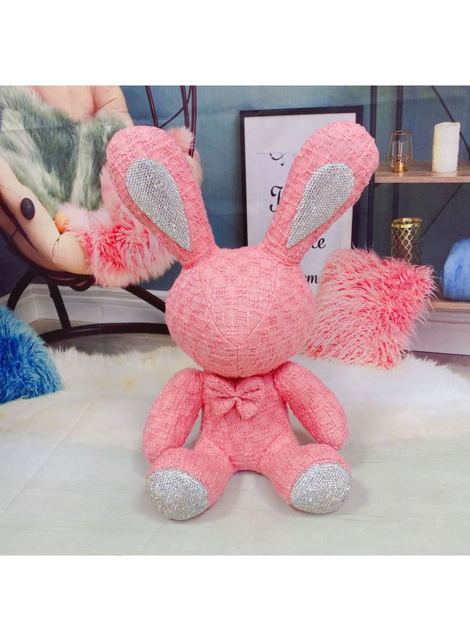 Diamond-encrusted Big Rabbit Manufacturers Internet-famous Children's Toys Birthday Gifts Grab Rag Dolls Plush Toys Wedding Gifts-Color:Lake Blue (fabric)-Height:38cm Big Rabbit With Drill - Image 4