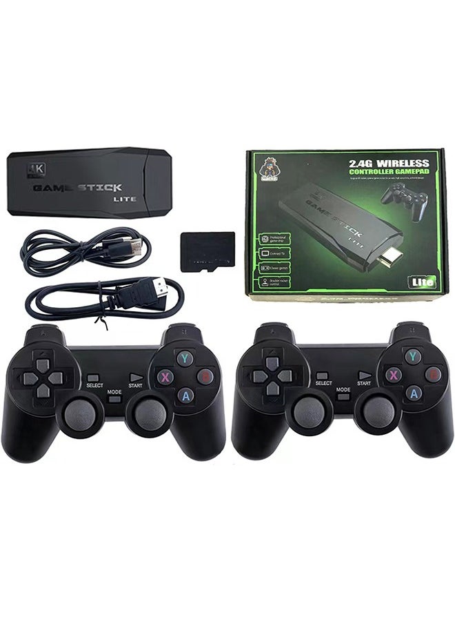 Generic Retro Plug and Play Game Console with Dual Wireless Controllers, 4K HDMI Output, 2.4G HD Game Arcade PS1 Dual Handle, HDMI Home TV, 10,000 Games, Supports 25 Languages  - Image 1