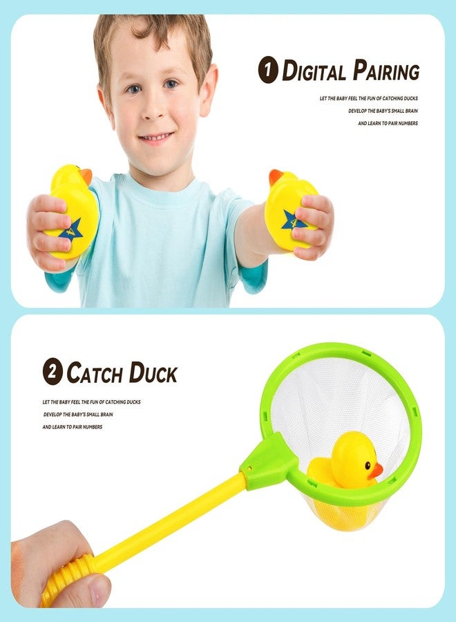 FIVEDAOGANG Duck Matching Game Toys for Kids - 20 Plastic Ducks with Numbers,34" x 7" Kiddie Pool | Storage Bag, 2 Nets - Fun Memory Games - Water Outdoor Game for Children,Preschoolers,Birthday Party Carnival - Image 4