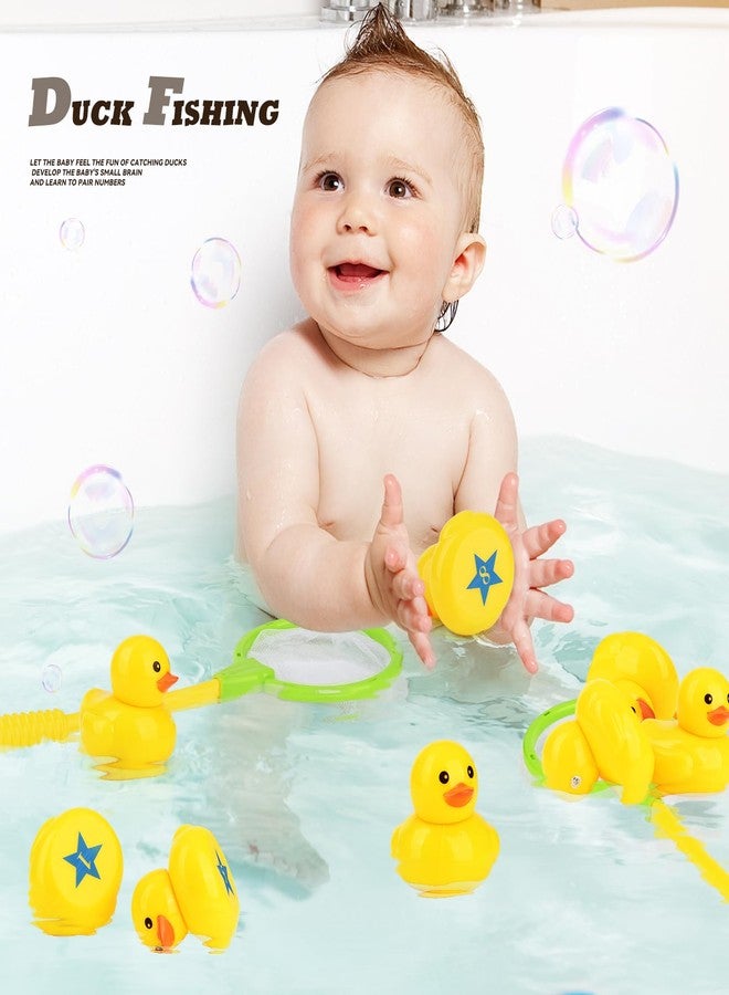 FIVEDAOGANG Duck Matching Game Toys for Kids - 20 Plastic Ducks with Numbers,34" x 7" Kiddie Pool | Storage Bag, 2 Nets - Fun Memory Games - Water Outdoor Game for Children,Preschoolers,Birthday Party Carnival - Image 5