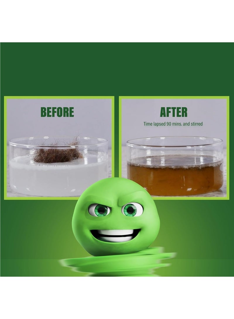 Green Gobbler Drain Opening Powder Packs 3 Pack + 1 Stick | Powerful Clog Remover for Kitchen Sink, Bathroom & Toilet | Bleach-Free Pipe Cleaner Safe for Septic & Plumbing Systems - Image 4