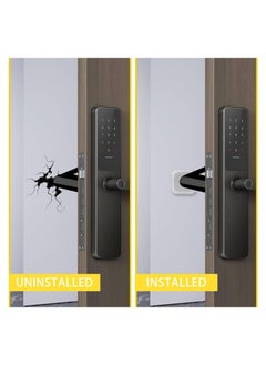 Generic 6 PCS Door Stopper Wall Protector - Clear Square Wall Protectors for Door Knobs Self Adhesive Rubber Door Handle Bumper for Walls, Shock Absorbent Wall Protector from Door Knob  - Image 2