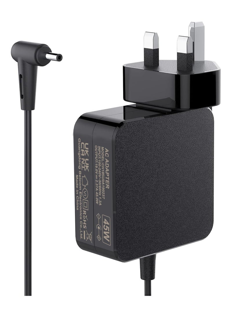 TUFF Asus Laptop Charger 45W 19V Power Supply Adapter for ASUS Vivobook 14 15 S14 S15 E203M E406M E410M X540S X540L X540UA X540SA X553M X553S X556U, Zenbook 13 14 15 UX303U UX305 UX305C UX330U UX430U