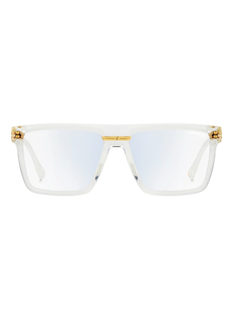 Carrera Men's Rectangular Shape  Sunglasses VICTORY C 03/BB BLUE 44 - Lens Size: 44.2 Mm - Crys Gold - Image 3