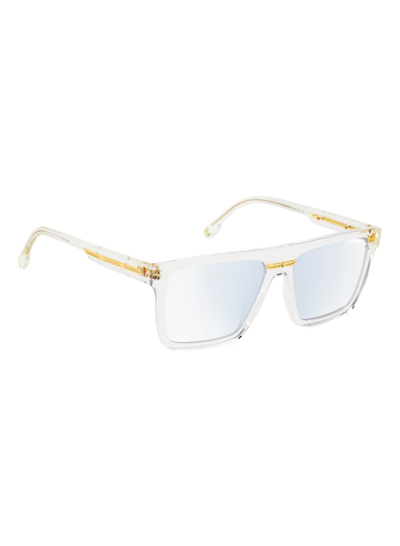 Carrera Men's Rectangular Shape  Sunglasses VICTORY C 03/BB BLUE 44 - Lens Size: 44.2 Mm - Crys Gold - Image 2