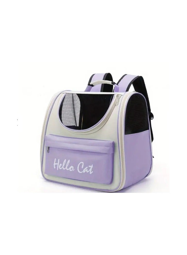 Generic Cat Backpack Carrier – Spacious, Comfortable, and Breathable Pet Backpack for Cats and Small Pets – Safe, Secure, and Stylish Design for Travel, Hiking, and Outdoor Adventures – Clear View Window and Ventilated Mesh for Comfort