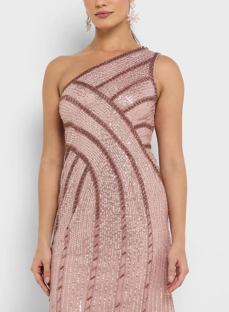 Adrianna Papell Embellished Maxi Dress