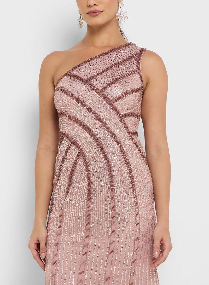 Adrianna Papell Embellished Maxi Dress  - Image 3