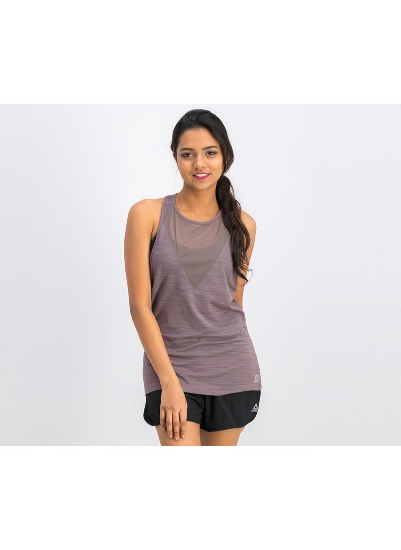 Reebok Women ActivChill Tank Top, Mauve  - Image 1