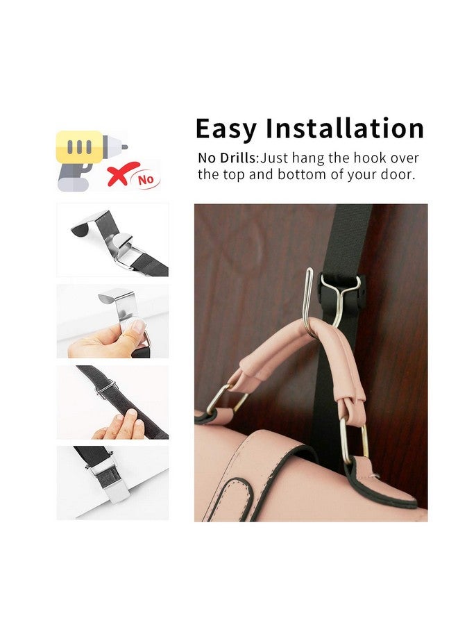 IZUS IZUS Bag-Organizer-Holder Purse Hanger - 20 Hooks for Closet and Door 2Pcs (Rack for Handbags/2 pcs Hold 20 Bags) - Image 3