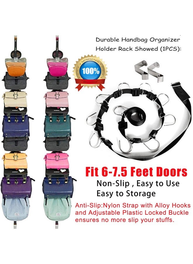 IZUS IZUS Bag-Organizer-Holder Purse Hanger - 20 Hooks for Closet and Door 2Pcs (Rack for Handbags/2 pcs Hold 20 Bags) - Image 4