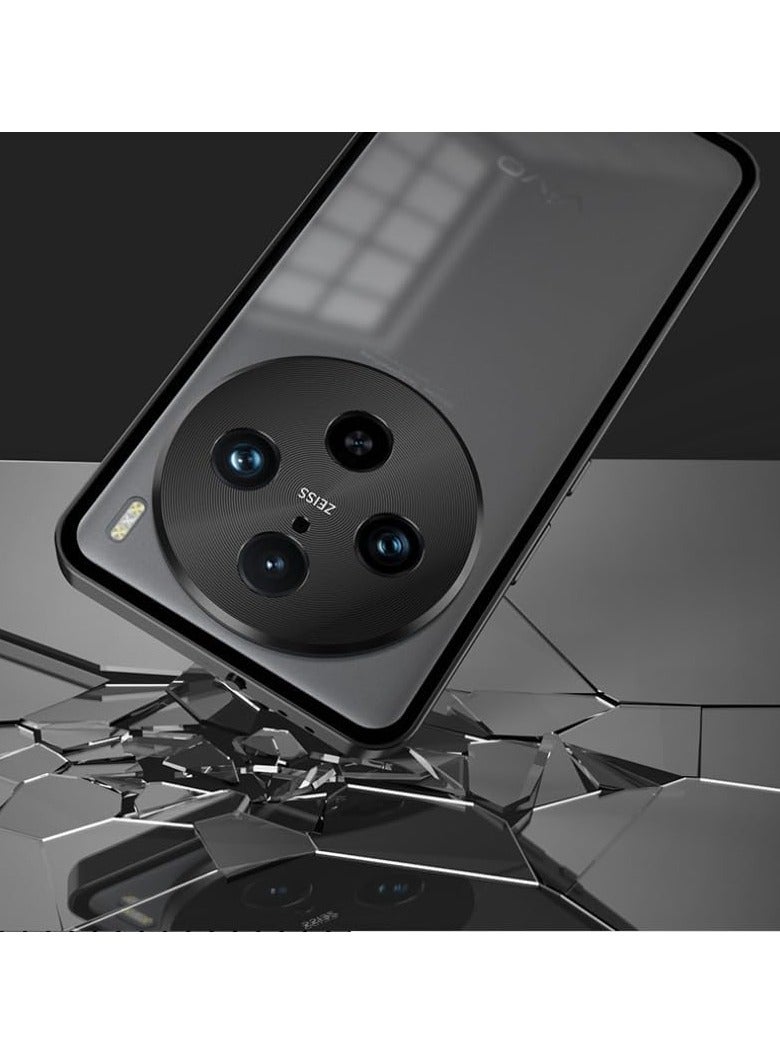 The metal case is compatible with Vivo X200Pro/Vivo X200Pro Mini/VIVO X200, the elastic buckle frosted back, and the anti-seismic fall case - Image 3