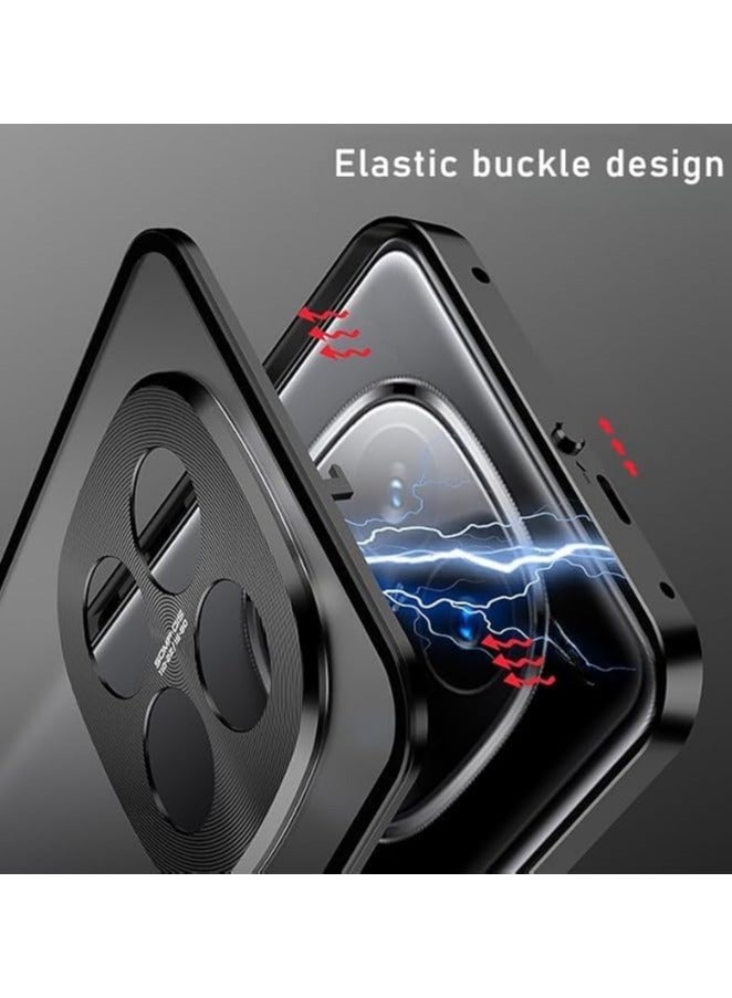 The metal case is compatible with Vivo X200Pro/Vivo X200Pro Mini/VIVO X200, the elastic buckle frosted back, and the anti-seismic fall case - Image 4