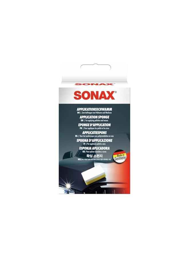 Sonax Application Sponge (1 Piece) - For The Thorough And Even Application Of Polishes, Waxes And Plastic Care Products | Item No. 04173000 - Image 2