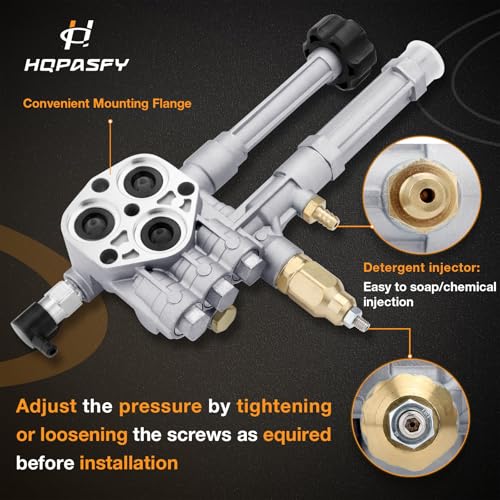 HQPASFY AR42940 Pressure Washer Pump Head Aluminum Compatible with Troy Bilt AR Pump RMW2G20, RMW2G24, RMW2G25, SRMW2.2G26 Pump Head Replaces AR42518 AR43061 - Image 5