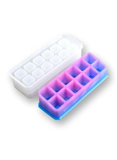 Graffiti Resin DIY Silicone Epoxy Resin Mold 2-Sizes Multi-Slot Organizers Casting Molds for Lipstick, Pens, Markers, Desktop Organization  - Image 2