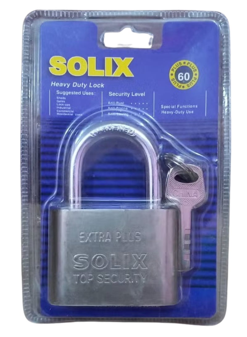 SOLIX Heavy-Duty Metal Padlock – Maximum Protection Against Rust, Prying, and Sawing for Industrial, Commercial & Residential Use - Image 1