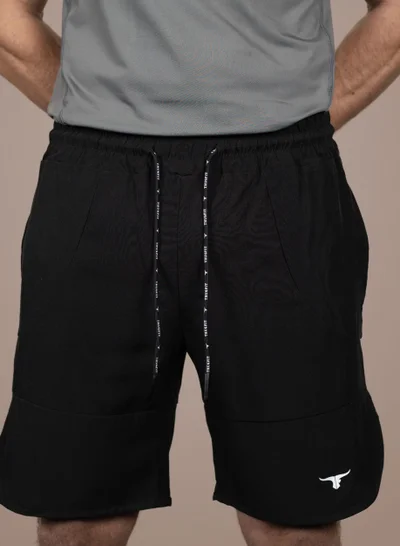 THUGFIT BlackHawk High-performance Men's Shorts (9" Inseam) - Black