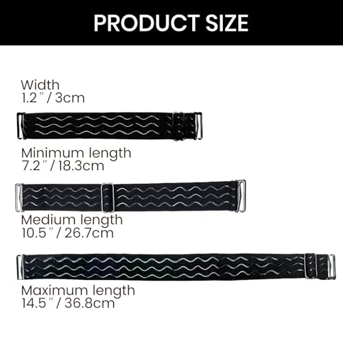Jozlynn Adjustable Elastic Wig Band with Hooks No Slip Band for Glueless Wigs Black Lace Front Wig Strap for Wigs Making 3Pcs (Black) - Image 3